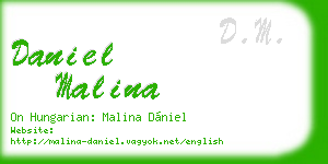 daniel malina business card